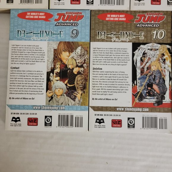 7 Lot Shonen Jump Advanced DEATH NOTE Tsugumi Ohba Takeshi Obata 2 5 6 8 9 10 11 - Picture 5 of 10